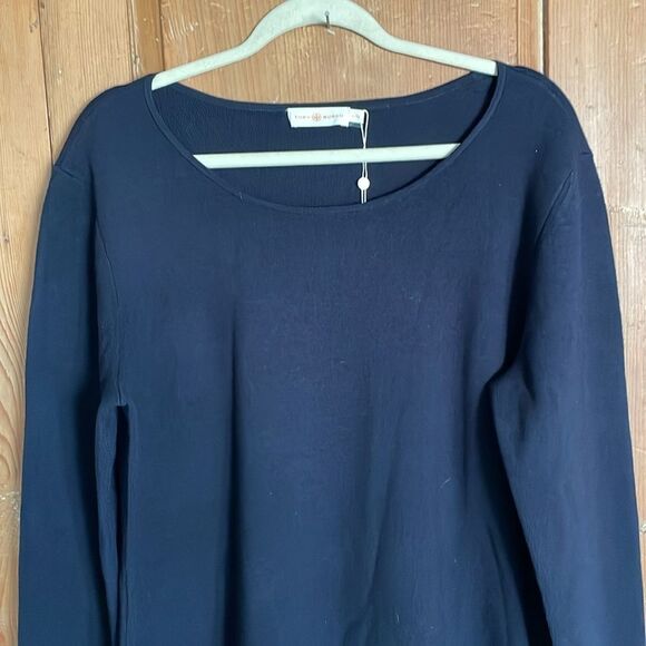 Tory Burch Harley black laced long sleeve wool sweater dress NWT - Picture 4 of 10